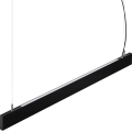 Ideal Lux - LED-Hängeleuchte an Stahlseil STEEL LED/29W/230V 3000K CRI 90 120 cm schwarz